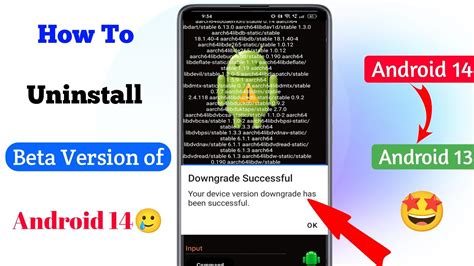 how to remove beta version from android