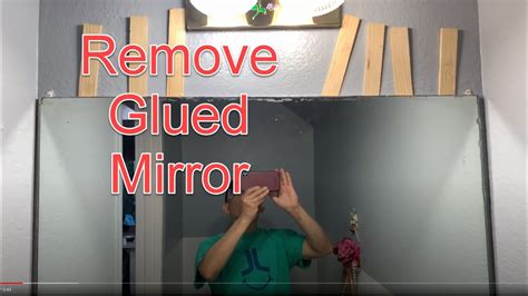 How To Remove Big Glued Mirror