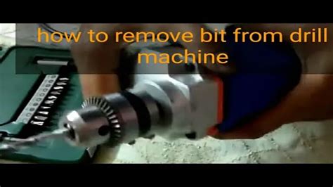 How To Remove Bit From Drill Press