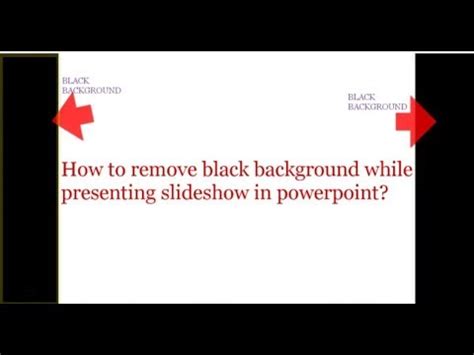 How To Remove Black Background In Powerpoint