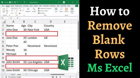How To Remove Blank Rows In Microsoft Excel