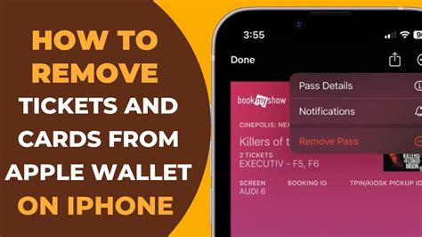 how to remove boarding ticket from apple wallet