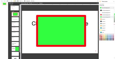 how to remove border color in google slides