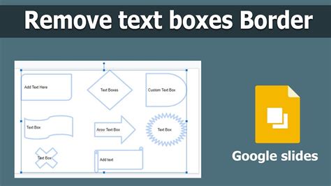 how to remove borders in google slides
