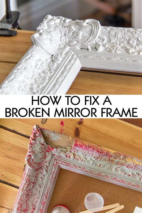 How To Remove Broken Mirror From Frame