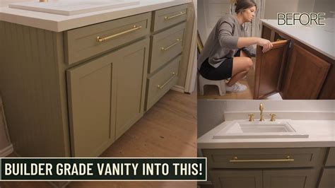 How To Remove Builder Grade Vanity