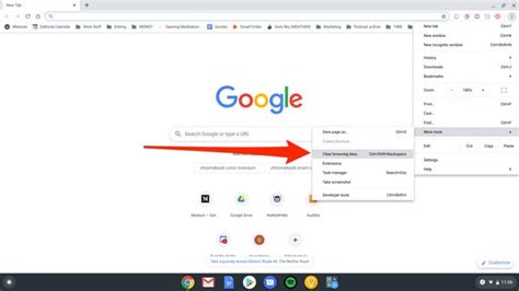 how to remove cache from chromebook