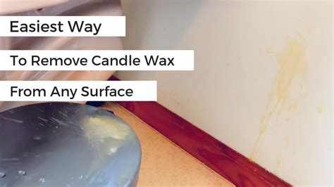 how to remove candle wax from concrete pavers