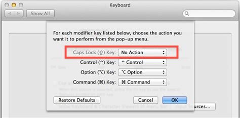 how to remove caps lock from text on mac