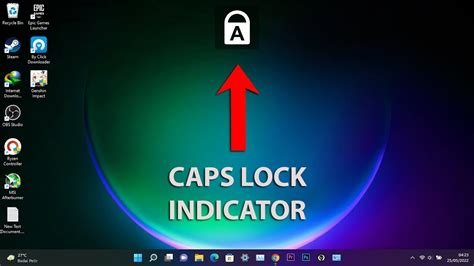 how to remove caps lock indicator