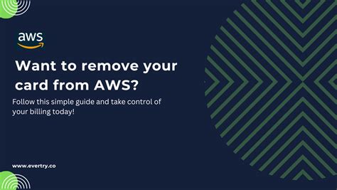 how to remove card from aws