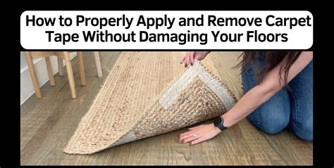 How To Remove Carpet Tape