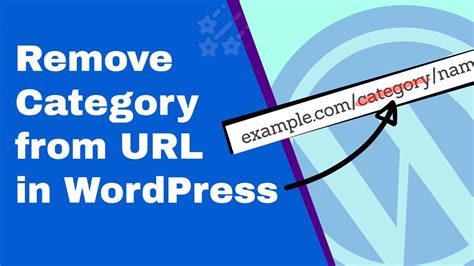 How To Remove Category From Url In Wordpress
