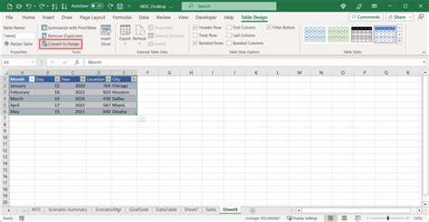 How To Remove Cells Around A Table In Excel