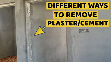 How To Remove Cement From Window Frames