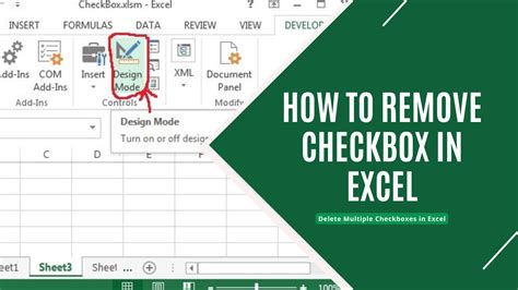 how to remove check box in excel cell