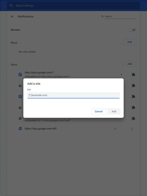 how to remove chrome notifications android