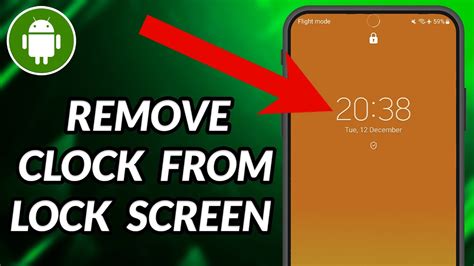 how to remove clock and date from lock screen