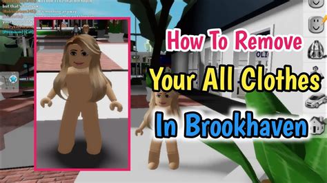 how to remove clothes in roblox brookhaven