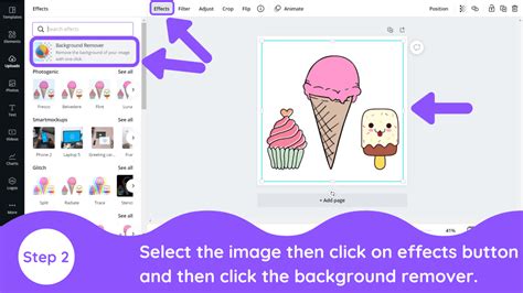 how to remove color from an image in canva