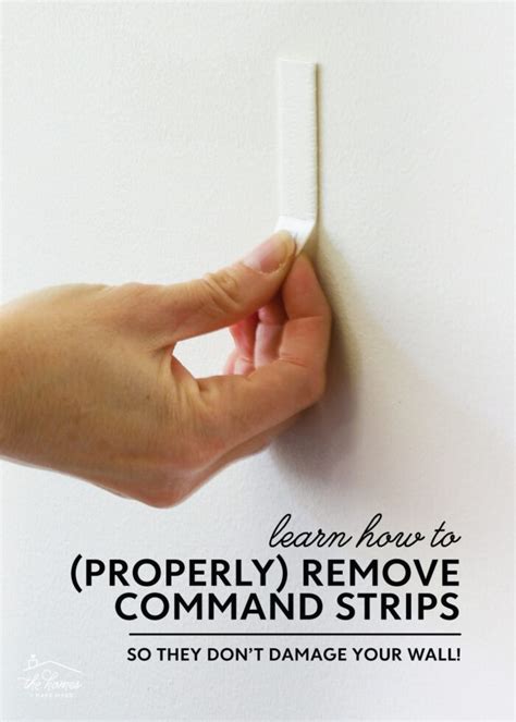 How To Remove Command Strip Adhesive From Wall