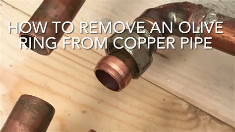 How To Remove Copper Pipe From Valve