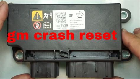 How To Remove Crash Data From Airbag Module
