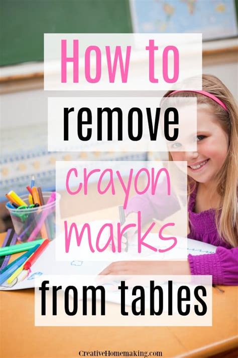 How To Remove Crayon From Desk