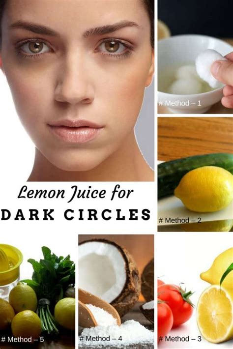 How To Remove Dark Circles Under Eyes With Lemon