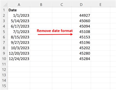 how to remove date format in excel sheet