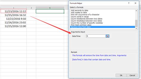 how to remove date from time in excel using formula