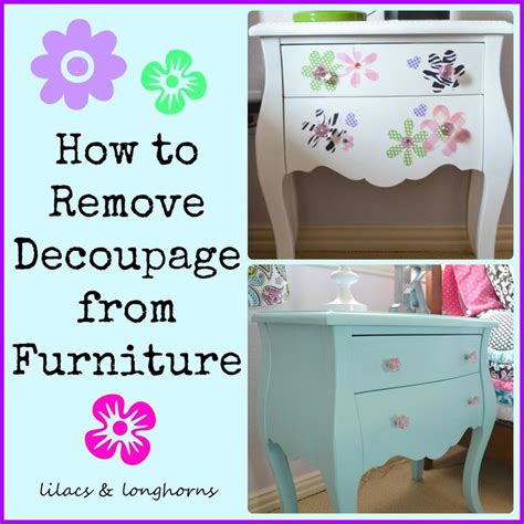 How To Remove Decoupage From Plastic