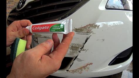 how to remove deep scratch from car at home with toothpaste