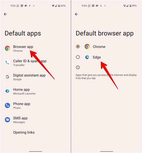 how to remove default browser android