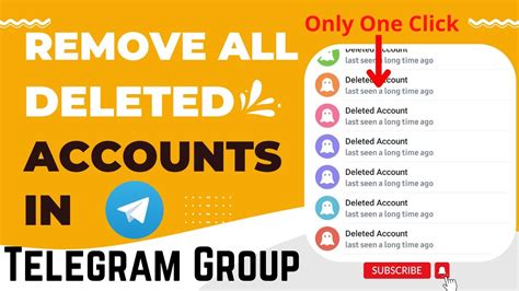 how to remove deleted accounts from telegram channel