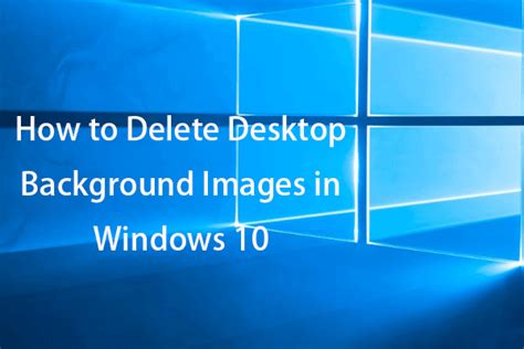 How To Remove Desktop Background Win 10