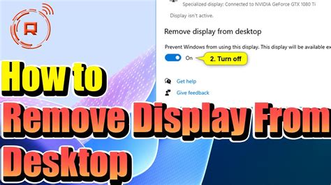 How To Remove Desktop Display