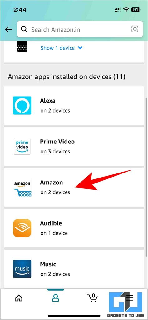 how to remove devices from amazon app