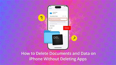 how to remove documents and data from iphone apps without deleting