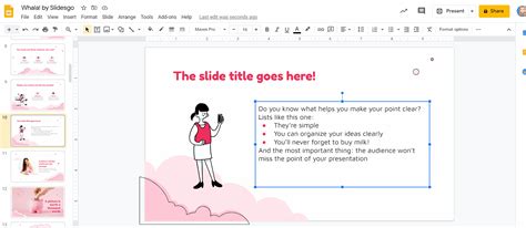 how to remove double space on google slides