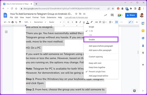 how to remove double spacing in google sheets