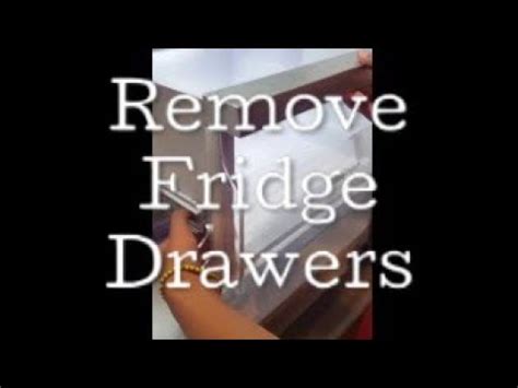 How To Remove Drawers From Bosch Refrigerator