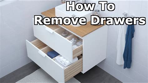How To Remove Drawers From Vanity Unit