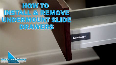 How To Remove Drawers With Undermount Slides