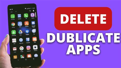 how to remove duplicate app on android