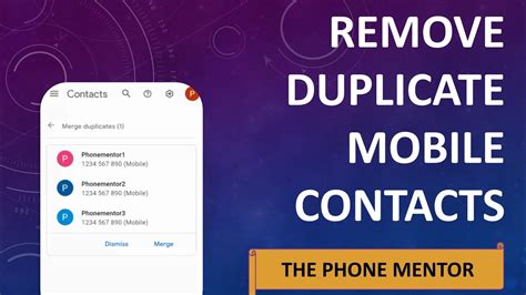 how to remove duplicate contacts in android mobile