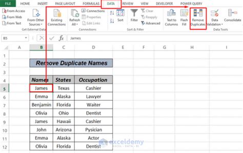 how to remove duplicate names in two excel sheets