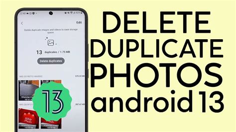 how to remove duplicate pictures on android