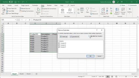 how to remove duplicate rows in excel 365