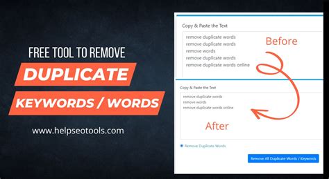 how to remove duplicate words in word